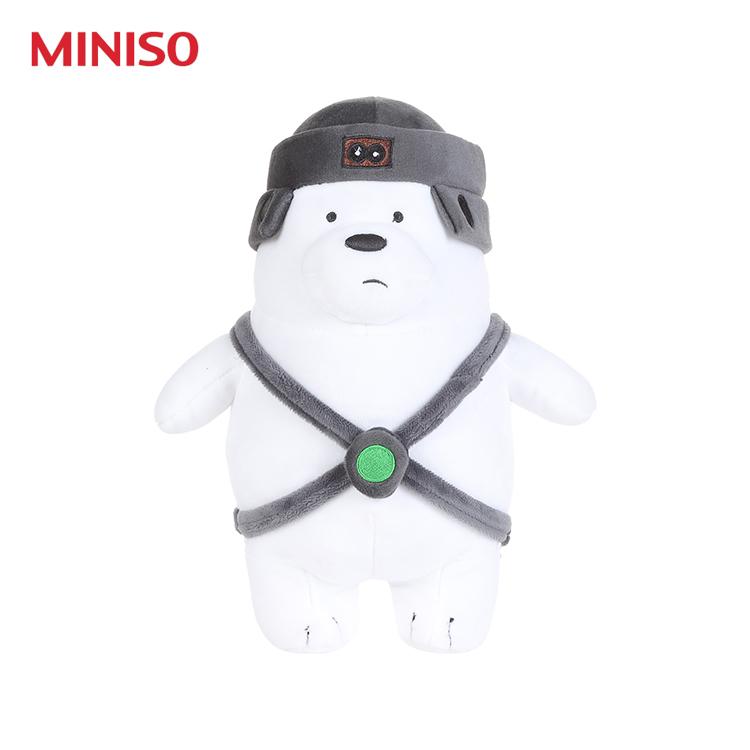 We Bare Bears- Standing Plush Toy with Hat (Ice Bear)